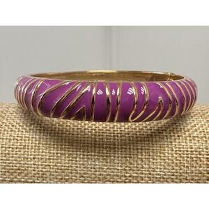 Sequin Nordstrom Colorful Mid-Thin Gold Tone Enamel Hinge Bangle $33 NWOT #99